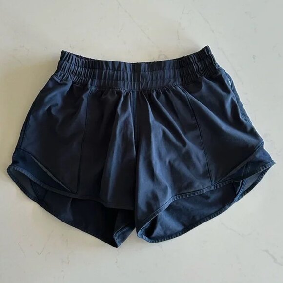 lululemon hotty hot 4” navy - Picture 4 of 4